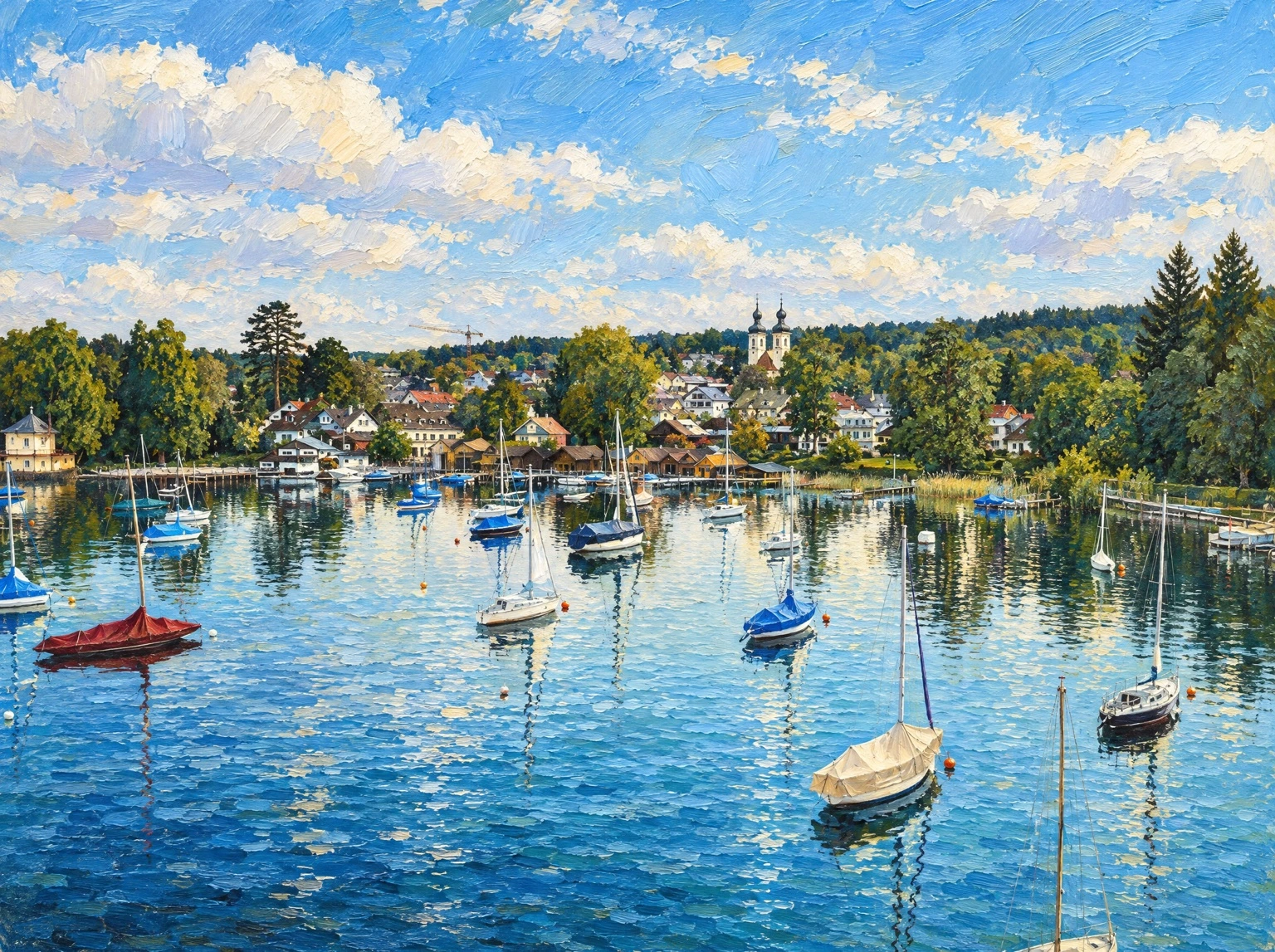 Boote vor Tutzing