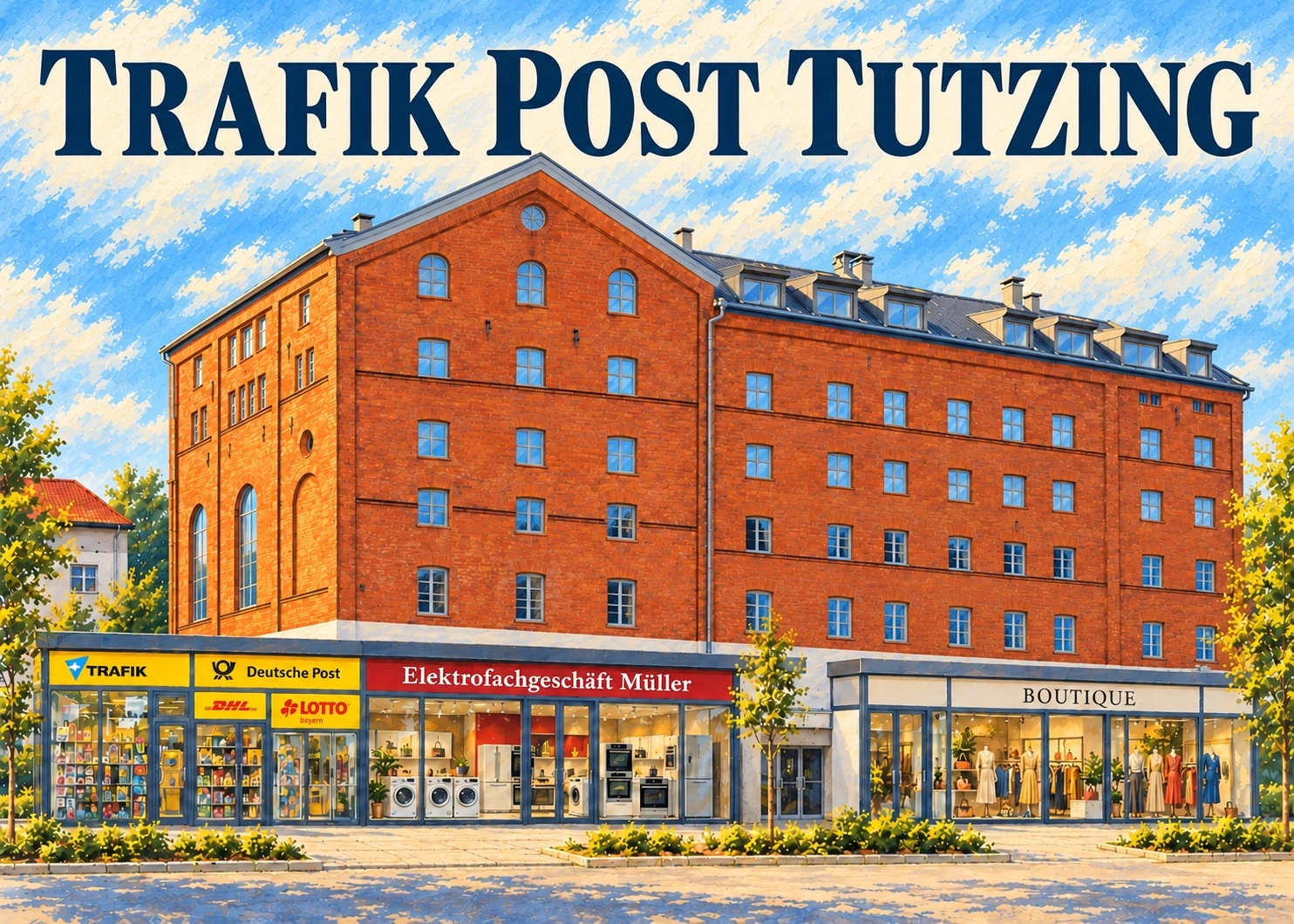 Post Tutzing · Unser Haus als Bildmotiv